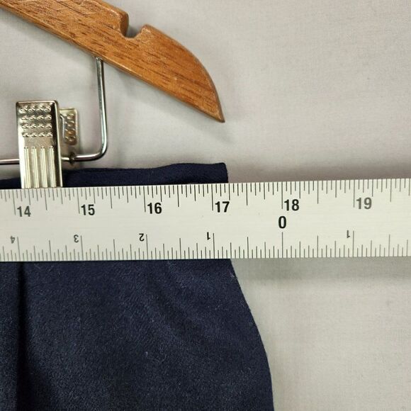 Vtg Pendleton Womens Navy Blue Pencil Skirt Waist 34 100% Wool Lined 80s - Picture 3 of 8